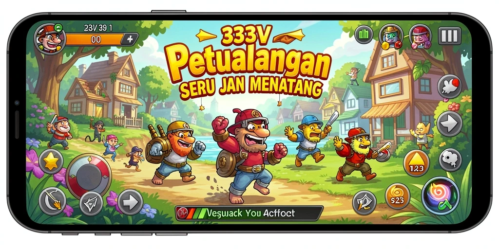 Tampilan gameplay menarik dari 333V dengan rintangan seru.