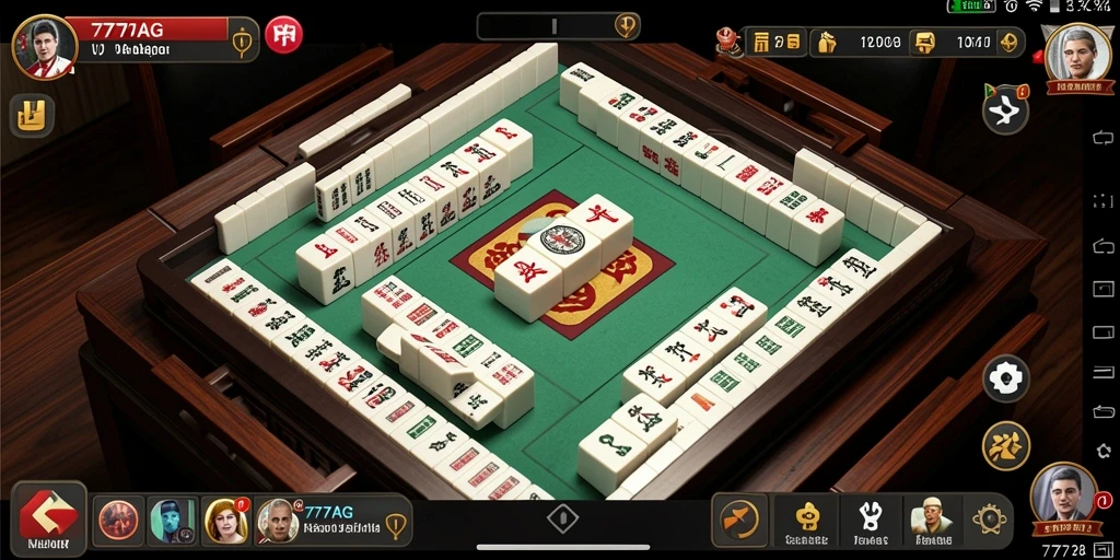 Tampilan gameplay menarik dari 777AG di dalam permainan Mahjong.