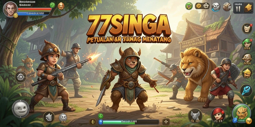 Tampilan gameplay seru dan mengasyikkan di 77SINGA