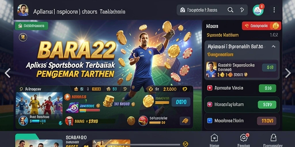 Tampilan utama <strong>BARA22</strong> dengan berbagai pilihan olahraga untuk taruhan.