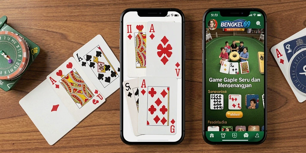 Tampilan gameplay BENGKEL69 yang penuh aksi dan strategi Gaple.