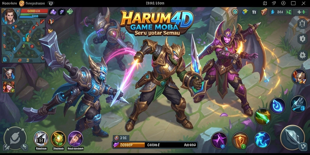 Tampilan gameplay seru dari HARUM4D dengan aksi kompetitif.