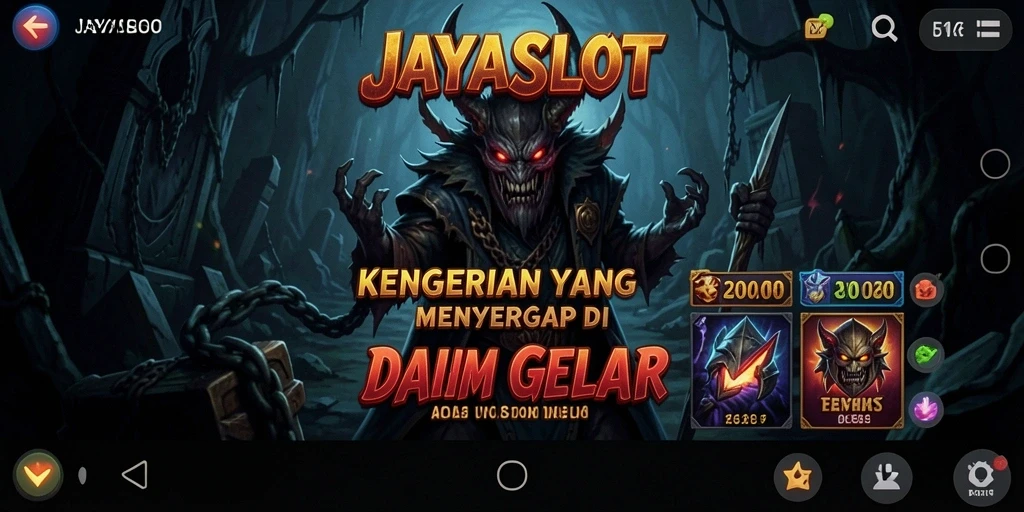 Screenshot gameplay menampilkan suasana mencekam dari game JAYASLOT.