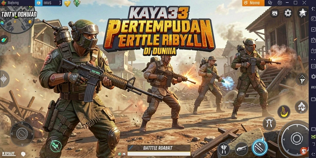 Tampilan gameplay KAYA33 dengan aksi mendebarkan dalam Battle Royale.