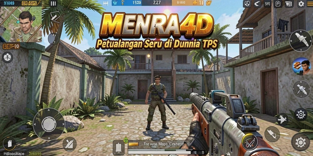 Gameplay MENARA4D yang seru dan mendebarkan dalam pertempuran TPS.