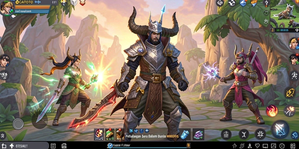 Tampilan menakjubkan dari gameplay <strong>OCATOTO</strong> dengan aksi petualangan yang seru.