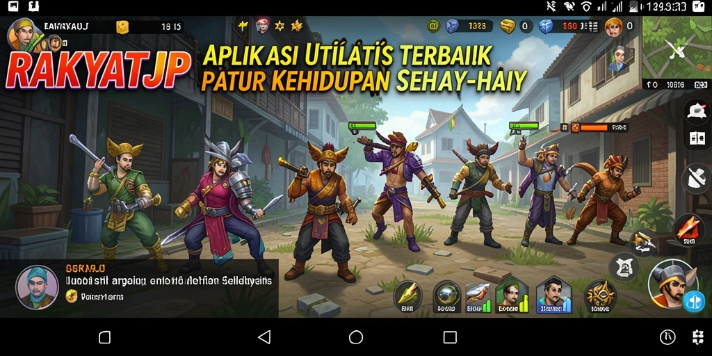 Tampilan antarmuka pengguna RAKYATJP yang intuitif dan menarik.