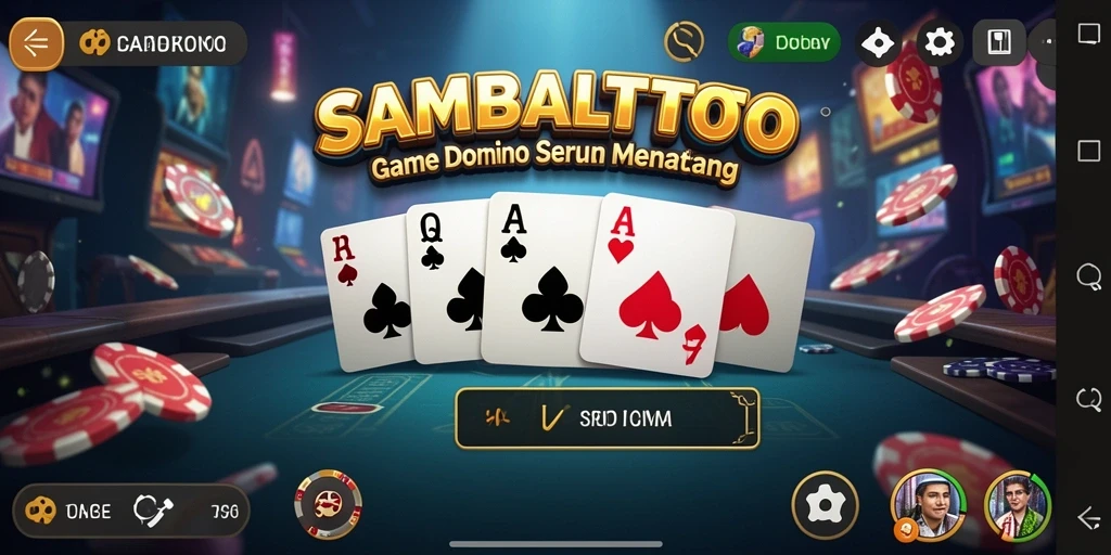 Screenshot dari gameplay seru SAMBALTOTO yang menampilkan aksi Domino.