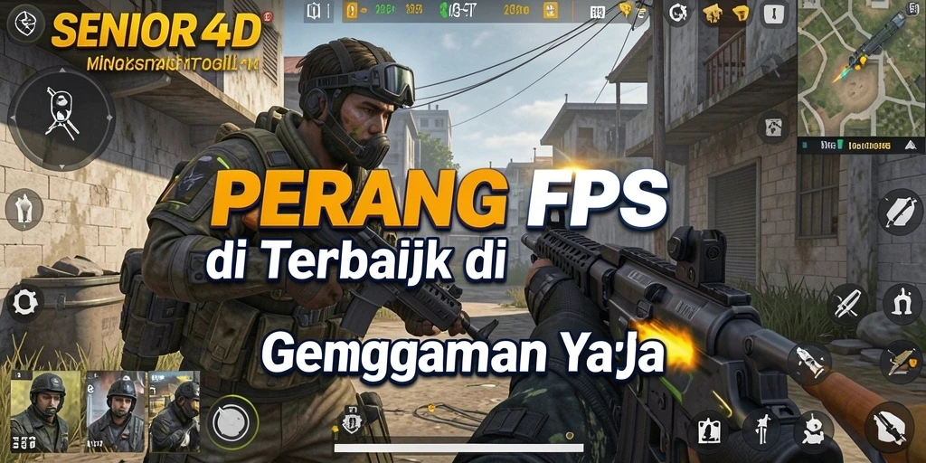 Gameplay mendebarkan di SENIOR4D dengan aksi tembak-menembak intens.