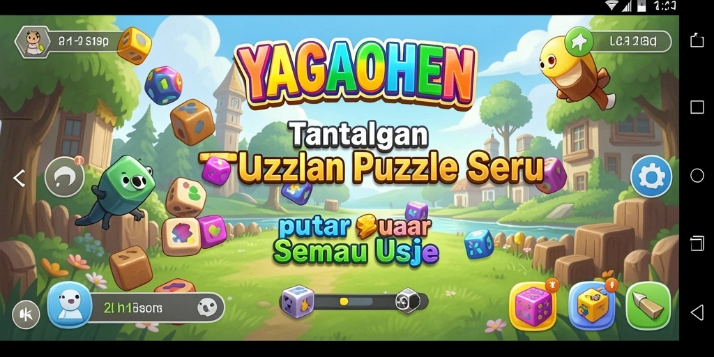 Screenshot gameplay YAGAOHEN yang menampilkan tantangan Puzzle.