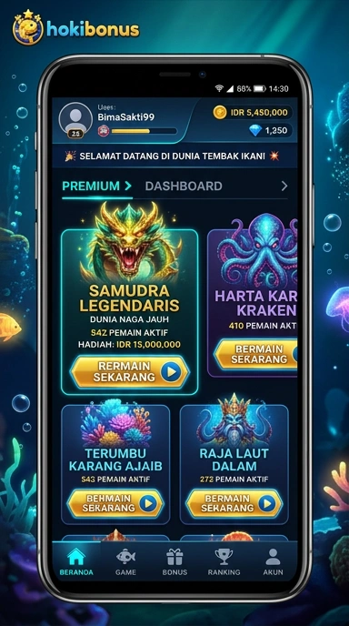 Tampilan antarmuka Pusat Unduh hokibonus yang sederhana dan bersih.